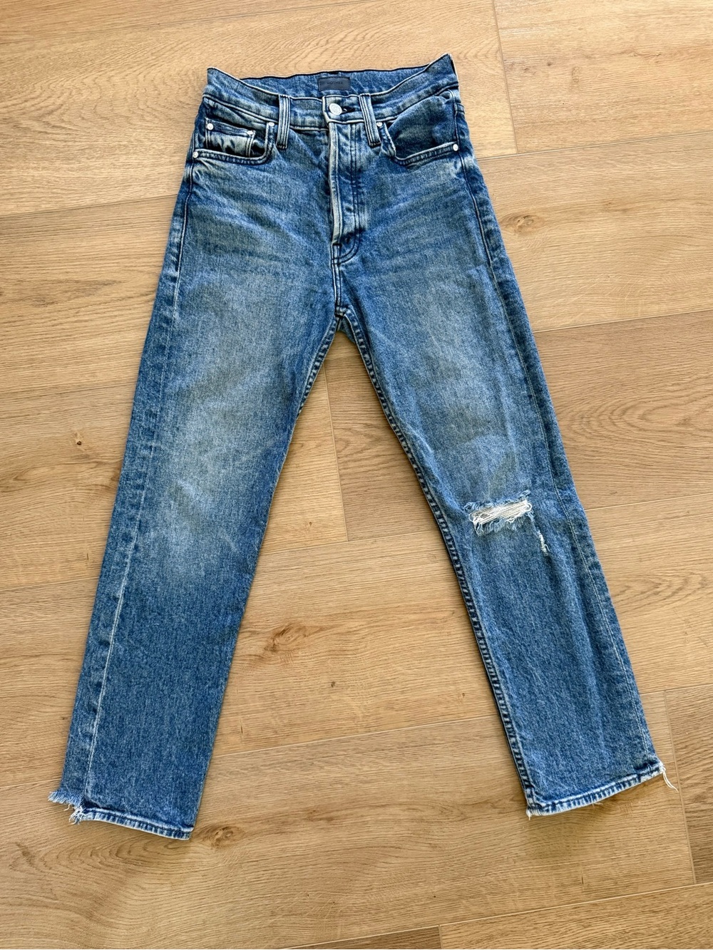 MOTHER The Tomcat High Rise Straight Jeans Size 24 inseam 26’’
